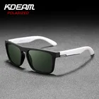 Солнцезащитные очки KDEAM поляризационные для мужчин и женщин, зеркальные квадратные спортивные солнечные очки с металлическими петлями, UV400, KD156, 20 цветов, 2019