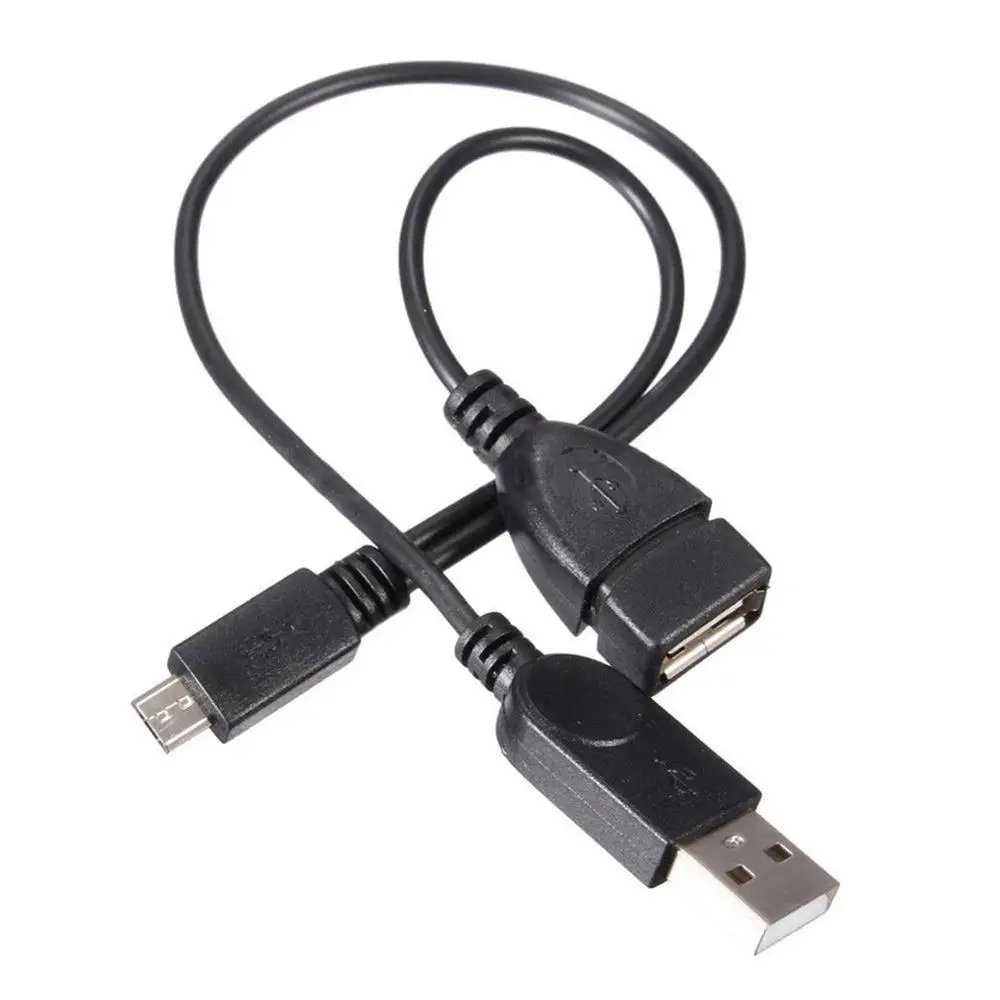 Хост-разветвитель питания Y Micro USB Мужской к USB Мужской Женский Кабель-адаптер Шнур