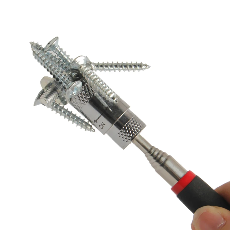 1 шт. стальной светодиодный магнитный инструмент для поднятия телескопический