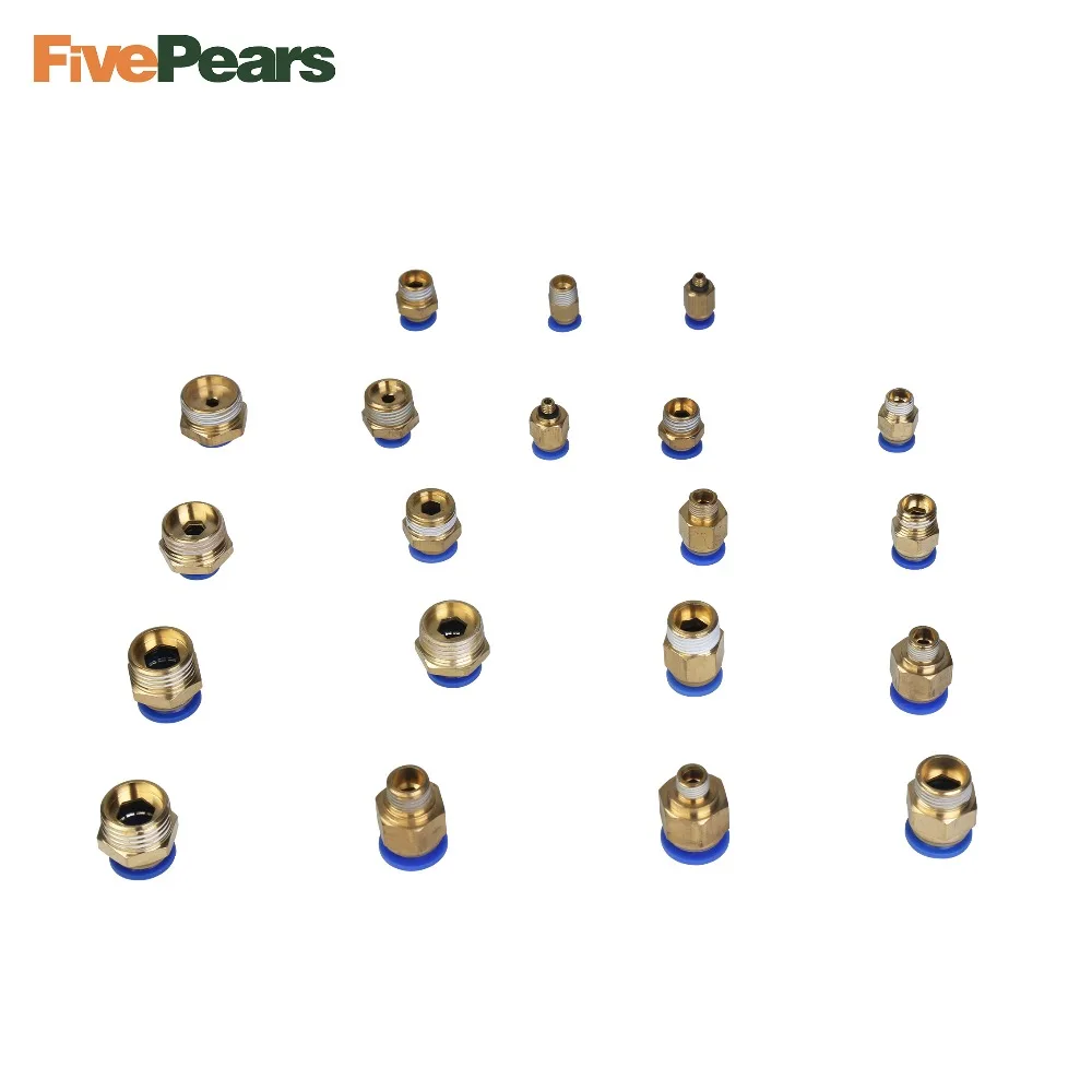 Бесплатная доставка Высокое качество 5 шт. PC8 8 мм до 1/8 1/4 3/8 1/2 пневматические