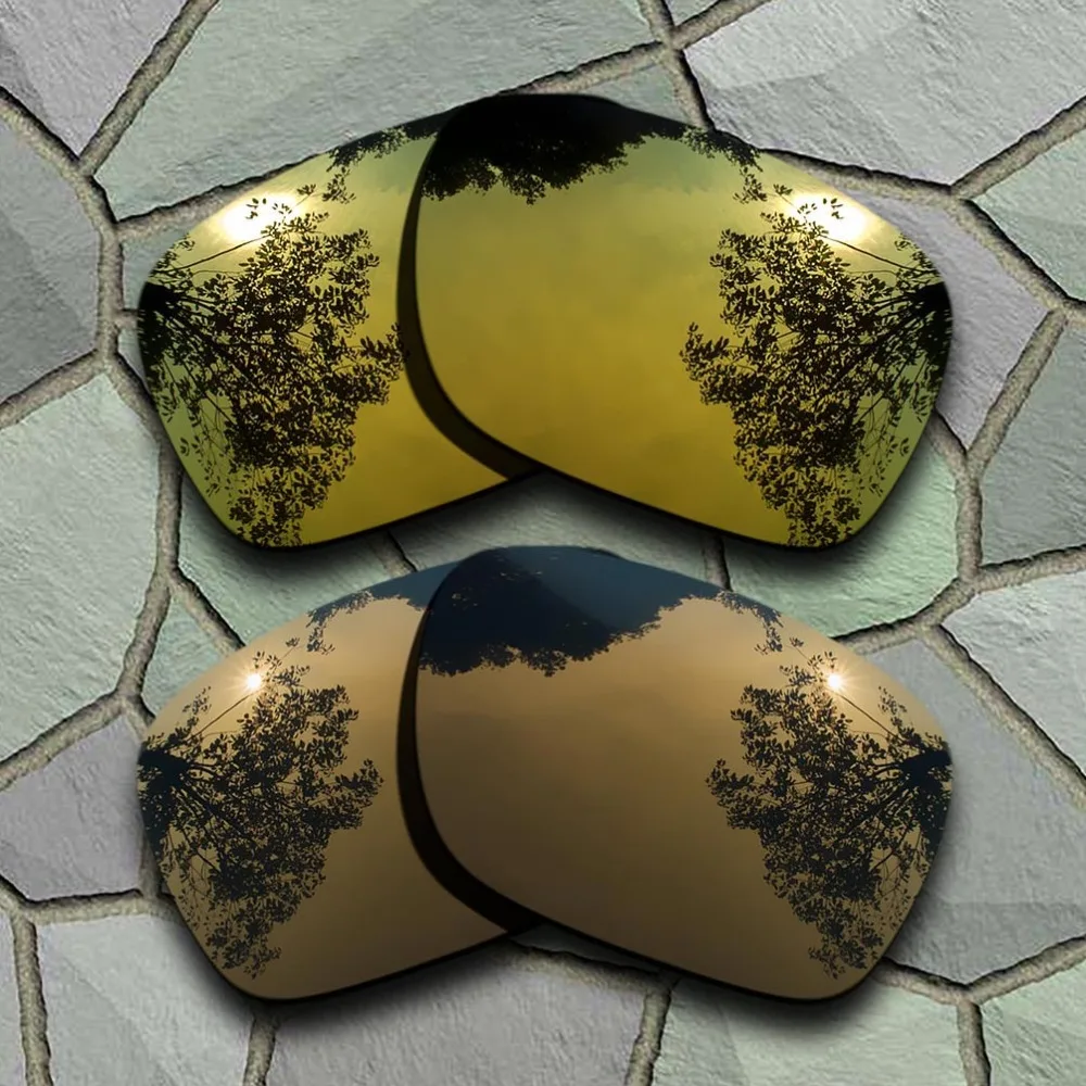 Yellow Golden&Bronze Copper Sunglasses Polarized Replacement Lenses for Oakley Holbrook-(TAC)
