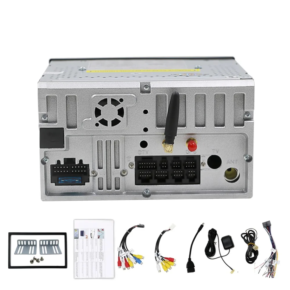 2 din автомагнитола Android 7 1 автомобильный dvd-плеер стерео Мультимедиа gps + Wifi Bluetooth