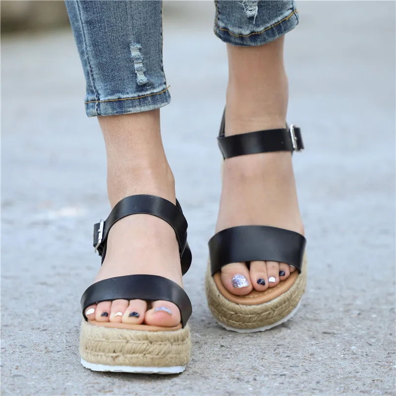 Новые женские эспадрильи на пеньковой подошве сандалии качественные дышащие