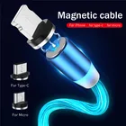 Магнитный кабель USB Type-C, Micro USB, для iphone X, Samsung S8, S10, A50, A70