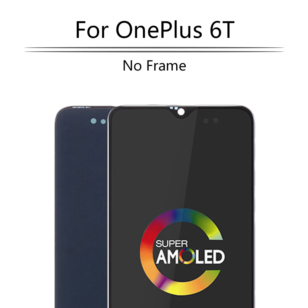 Sinbeda 100% AMOLED ЖК дисплей для OnePlus 6T сенсорный экран дигитайзер сборка Oneplus 6t One Plus