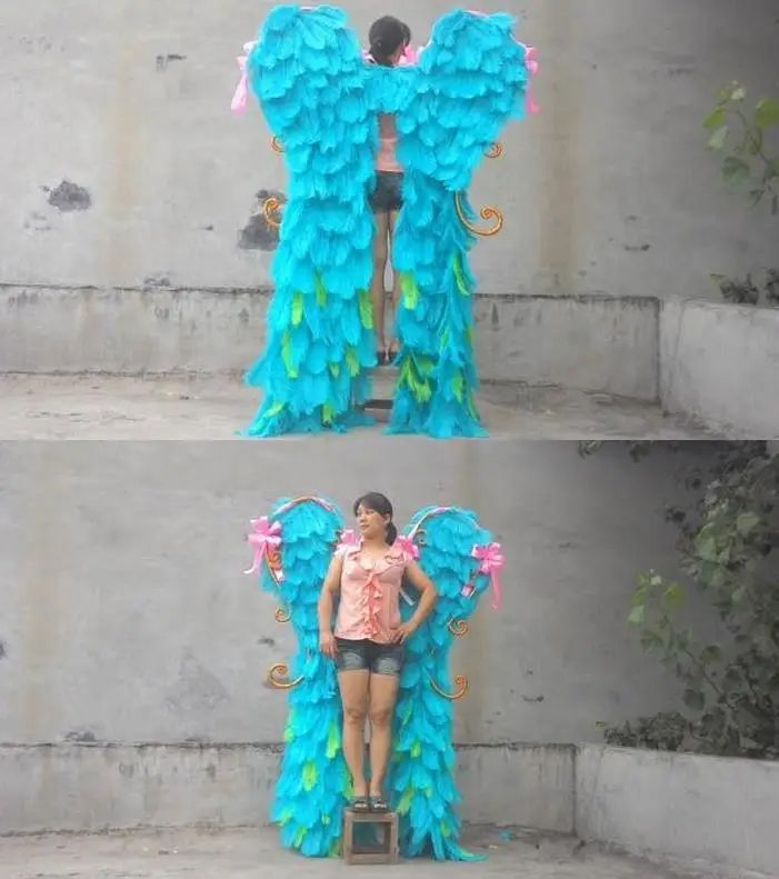 100% высококачественные крылья страусиного пера искусственные большие для