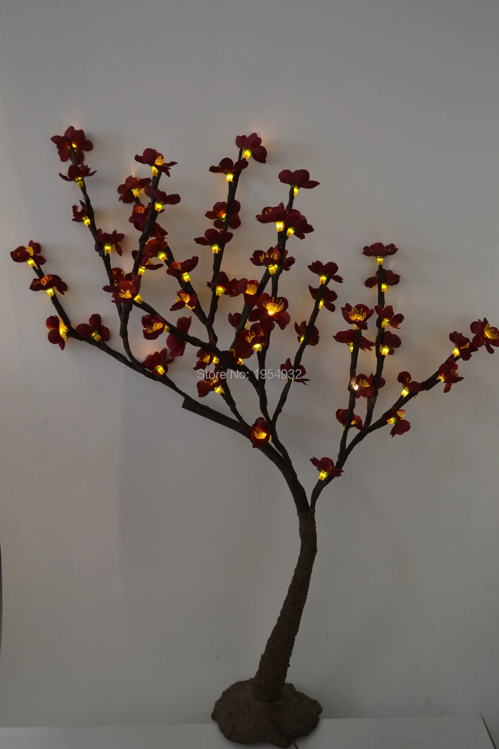 Бесплатная доставка 20 &quotвысота 48 LED цветущее сливовое световое дерево с