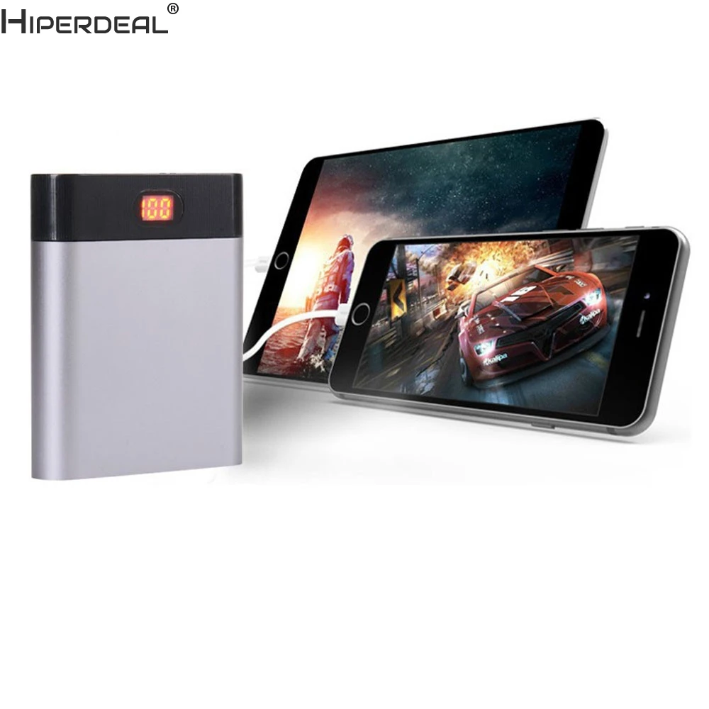 Внешний аккумулятор HIPERDEAL внешний 18650 зарядное устройство 5 В двойной USB порт 4X