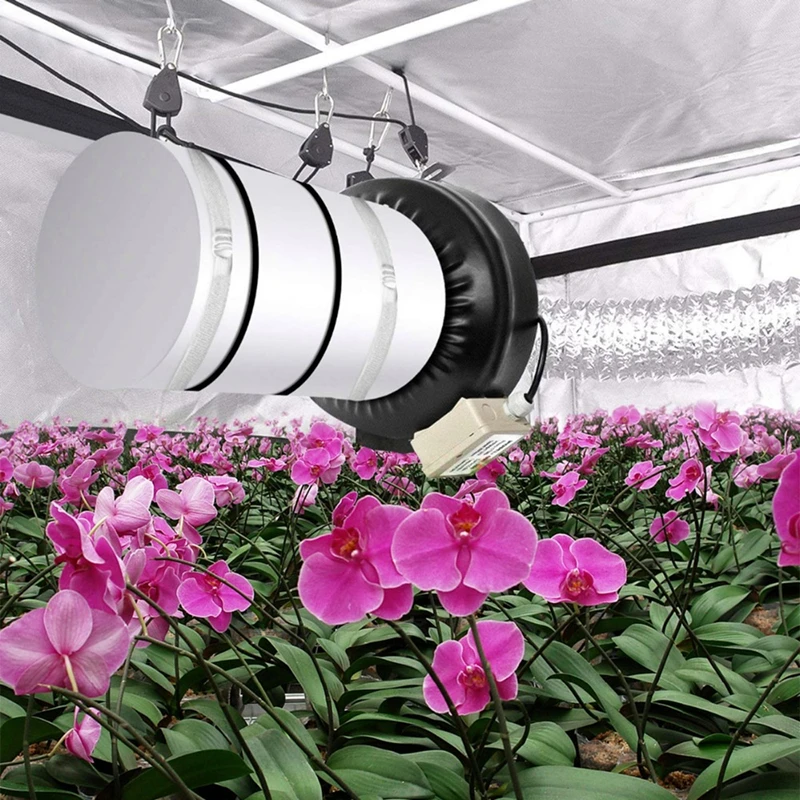 HVAC 4 угольный фильтр дюймового размера очиститель воздуха с фильтром предварительной очистки для встроенного вентилятора Гидропоника зеленый Крытый Садоводство растут палатки вентиляции