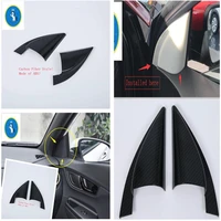 inner window a pillar post triangle decoration frame cover trim fit for hyundai kona 2018 2022 car interior accessories parts