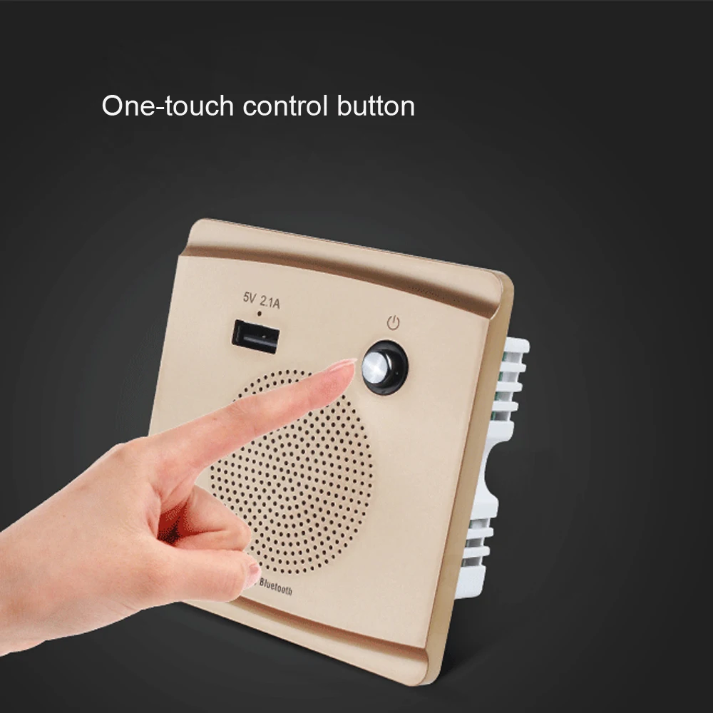 JINSERTA Bluetooth динамик умная розетка крепление динамик HiFi музыкальный плеер Handfree 110-230 В и 5 в 2.1A usb порт для зарядки