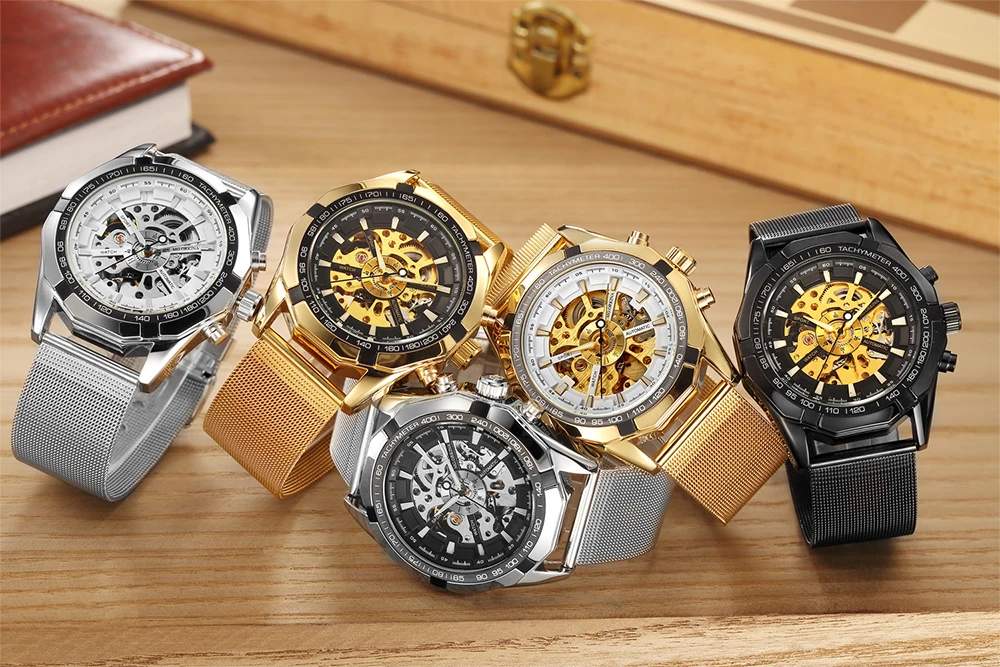 Купоны распродажа мужские часы автоматические механические Роскошные лучший