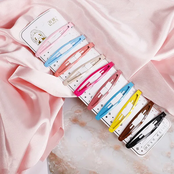 A (10PCS) Новые модные маленькие заколки для волос для маленьких девочек, милые яркие цвета, заколки для волос с цветами, BB шпильки детские волосы, аксессуары - Цвет: A (10PCS)