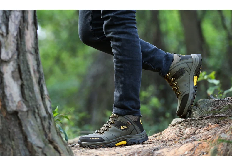 Открытый Для мужчин плюс бархатная осень Пеший Туризм обувь мужские зимние теплые альпинизм обувь Кемпинг Туризм треккинговые ботинки большой Размеры