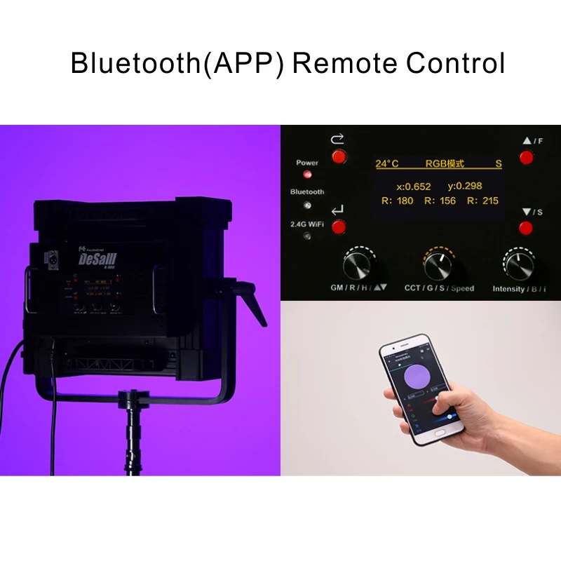 Светодиодный светильник Falcon Eyes 200 Вт RGB для видеосъемки поддержка Bluetooth