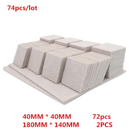 72pcs-122pcs Self Adhesive furniture leg pad Table Chair leg protector Feet Floor Anti Slip mat Bumper DIY Furniture Accessories - Цвет: Q