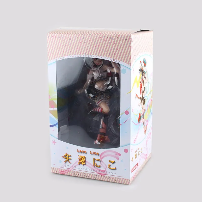 Аниме Фигурка 25 см Love Live! Школьный идол фестиваль Ядзава Нико 1/7 Масштаб ПВХ фигурка Коллекционная модель игрушки Рождественский подарок
