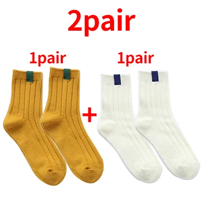 2pair Style 2 1/2 пары, женские повседневные хлопковые удобные короткие носки в полоску ярких цветов Harajuku Модные женские забавные носки 2 стиля, Meia - Цвет: 2pair Style 2