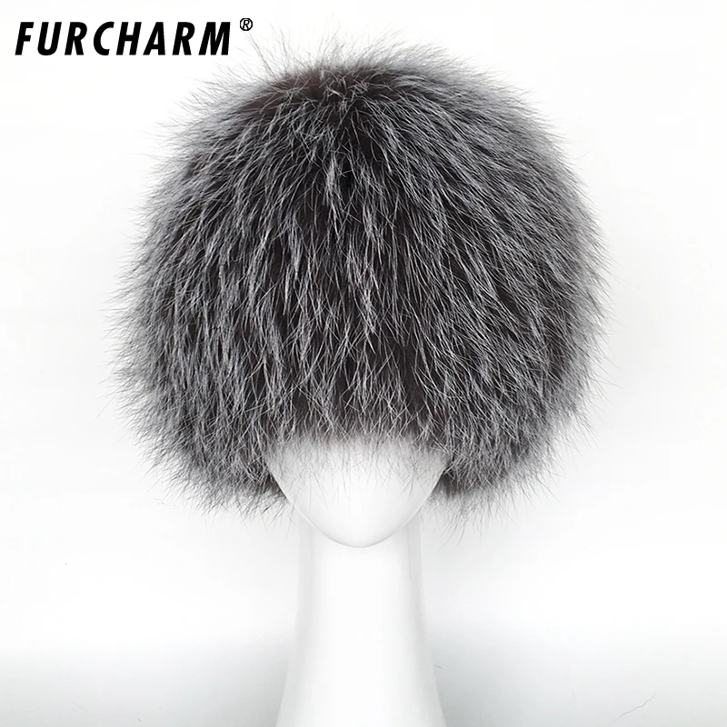 Брендовая Новая роскошная женская шапка FURCHARM из лисьего меха зимние женские