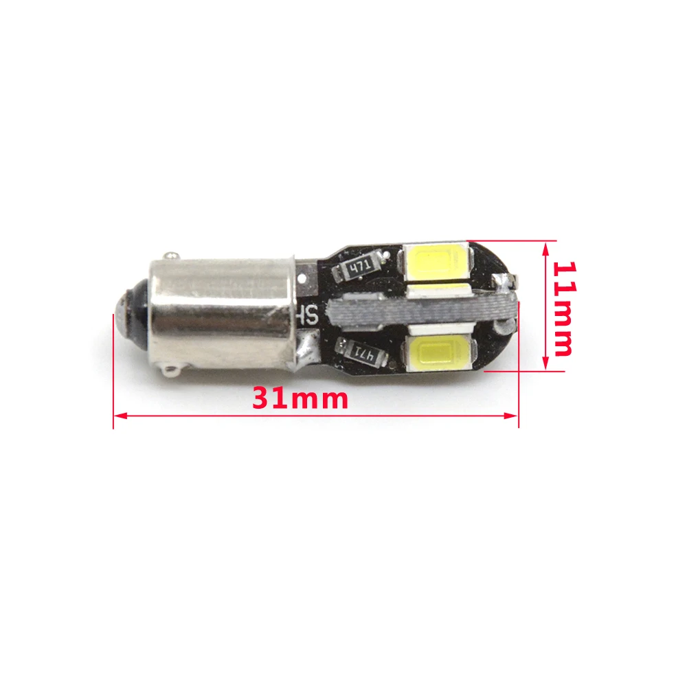 Canbus! 10 шт. BA9S 8 SMD 5730 Canbus безошибочный светодиодный светильник автомобильный зазор