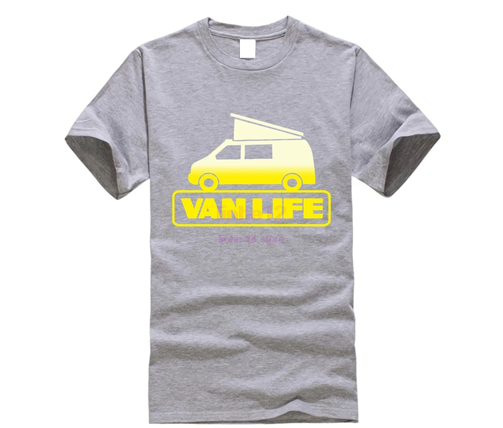 Ван Лайф взрослая футболка все размеры Camper Van Rv Motor Home Camping T4 T5 T6 горячая Распродажа