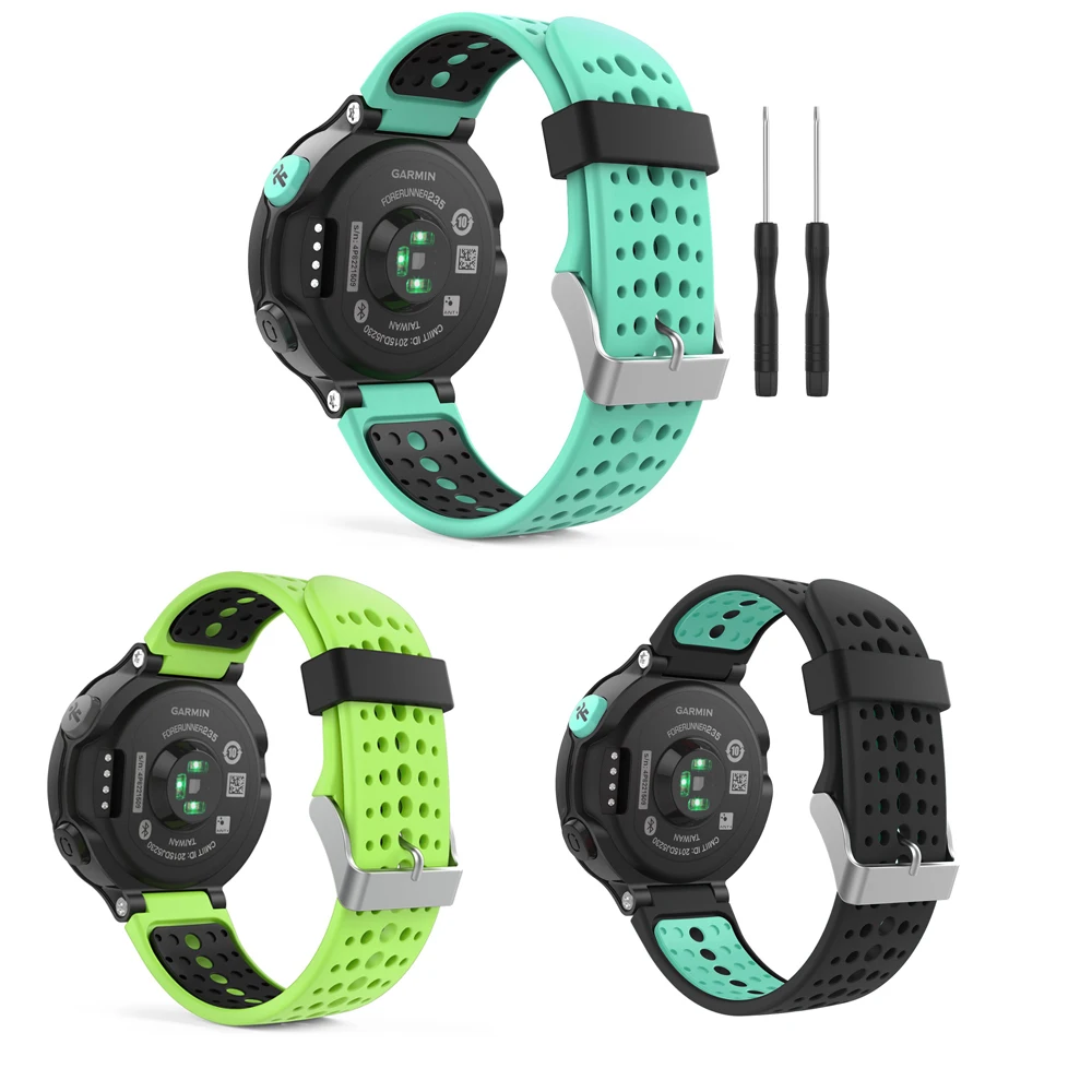 

Ремешок Ktab для Garmin 235, сменные силиконовые ремешки Garmin Forerunner 235/235 Lite / 220/230 / 620/630/735XT, ремешок для часов