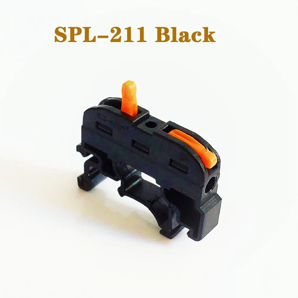 SPL-211 black Тип разъем провода разъем питания кабельный разъем 3 шпильки провода разъем терминал электронный teriminal блок подключения - Цвет: SPL-211 black