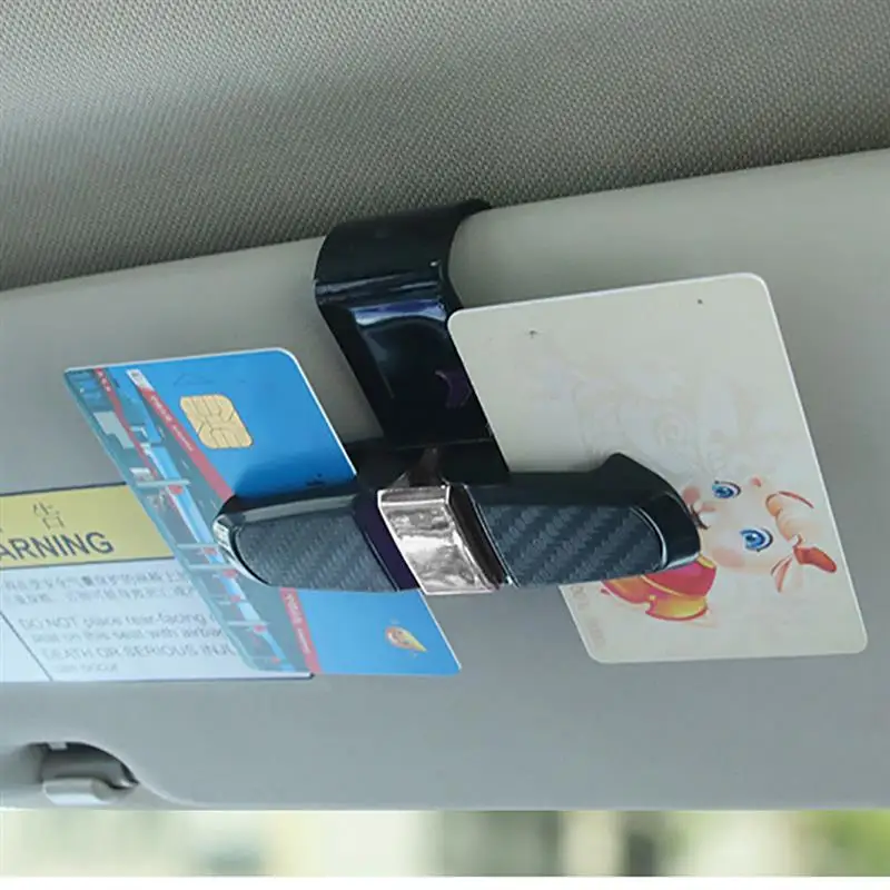Зажим для очков карточка билета зажим денег ABS черный чехол автомобильных
