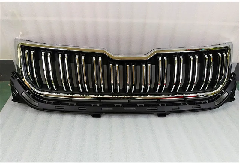 

high quality ABS Original authentic car Front Grille Around Trim Racing Grills Trim Car-styling for SKODA KODIAQ 2017 2018
