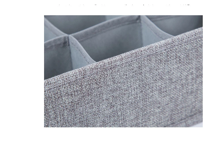 Newly Breathable Cotton Linen Drawer Organizer Quality 8 16 Cells Underwear Organizer 1pcs Home Sundries Socks Bras Storage Box