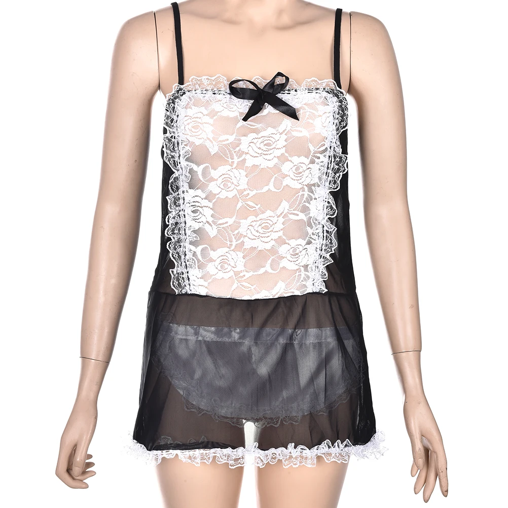 Лидер продаж Женская Экзотическая одежда для косплея Униформа горничной нижнее