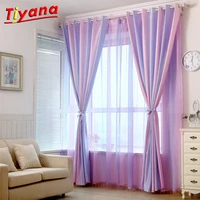 purple striped blackout curtains for living room window panels curtains for the bedroom luxury curtains tulles blinds wp149 gi