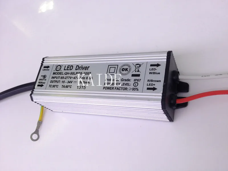 2 шт. водонепроницаемый трансформатор для светодиодного драйвера 50 Вт 15-34 в 1500 мА