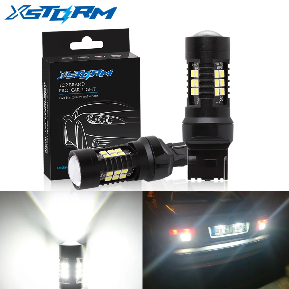 2 шт. Автомобильные светодиодные лампы T20 LED W21W W21/5W WY21W 7440 7443 T25 3156 3157 P27/7W|Сигнальная
