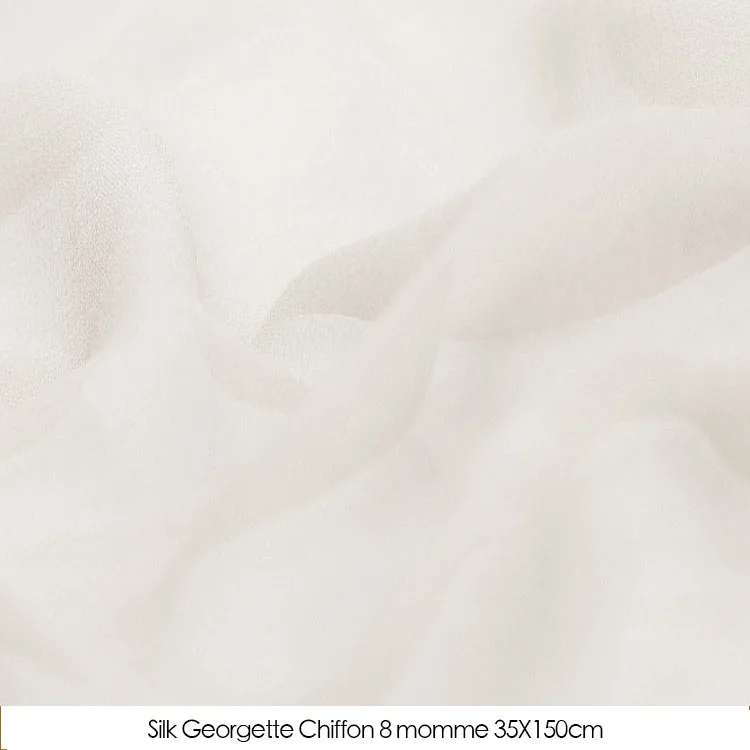 Silk Chiffon 35X150 CISULI, чистый белый платок для рисования, сделай сам, шелковая ткань, чистый натуральный шелк, ручная роспись, ткань, шарф с подолом, 10 шт./партия - Цвет: Silk Chiffon 35X150