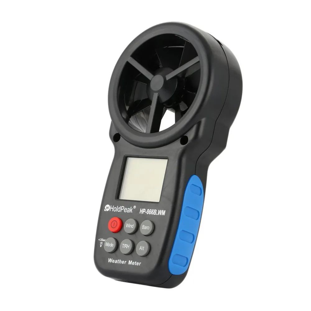 HoldPeak HP 866B WM цифровой анемометр электронная скорость ветра температура и ветер