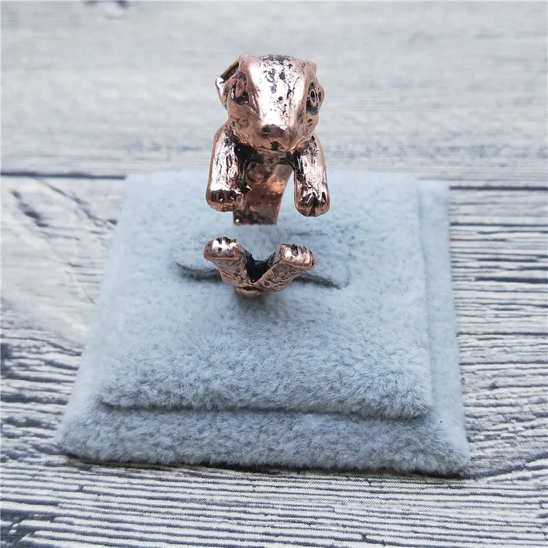 

Новые винтажные Ретро Netherland карликовые кольца с кроликами классические регулируемые карликовые кольца с кроликами ювелирные изделия с кро...