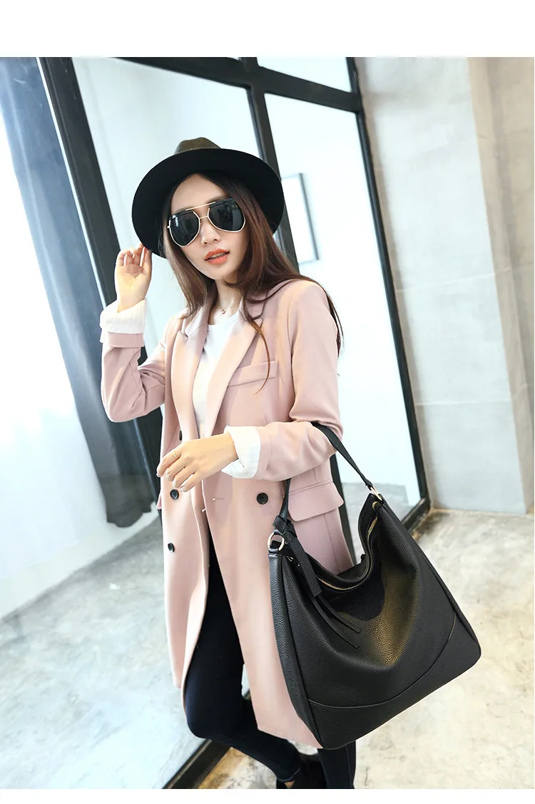 Jonon High Quality PU Leather Women Bag Shoulder Bags Solid Big Handbag Large Capacity Top-handle Fashion New Arrival | Багаж и сумки