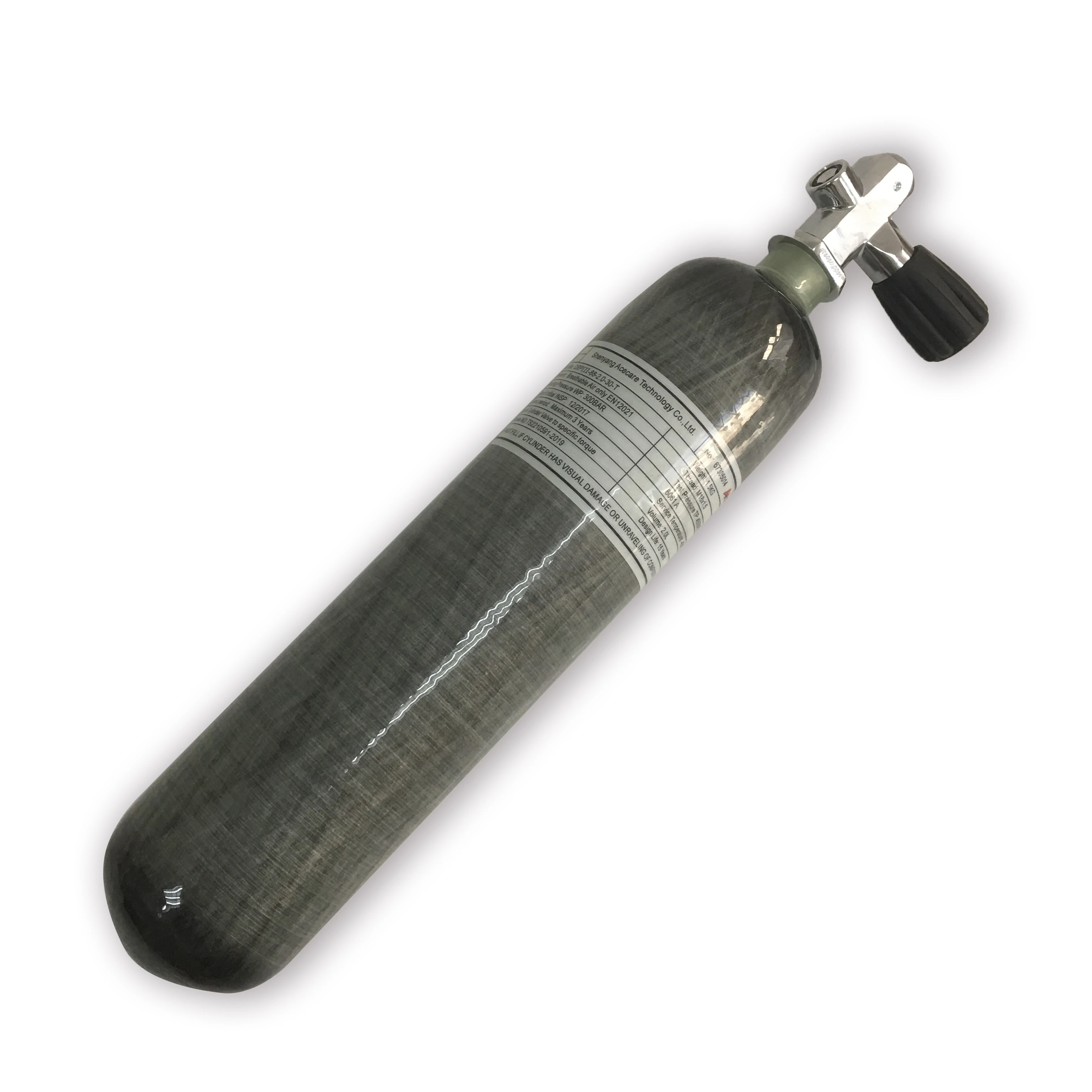 AC102 цилиндр hpa маленький 2L pcp пневматический пистолет для страйкбола охоты