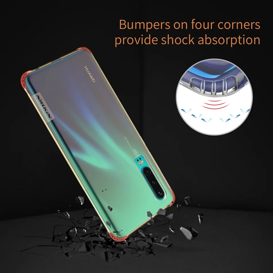 Для huawei P30 чехол 6,1 ''Nillkin натуральный прозрачный мягкий кремний TPU Защитный чехол для huawei P30 Pro Чехол 6,2''