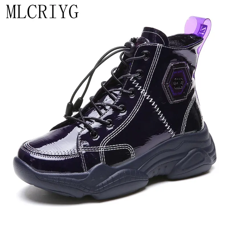 Size35-40 2018 новые ботильоны Для женщин классические сапоги осень на платформе