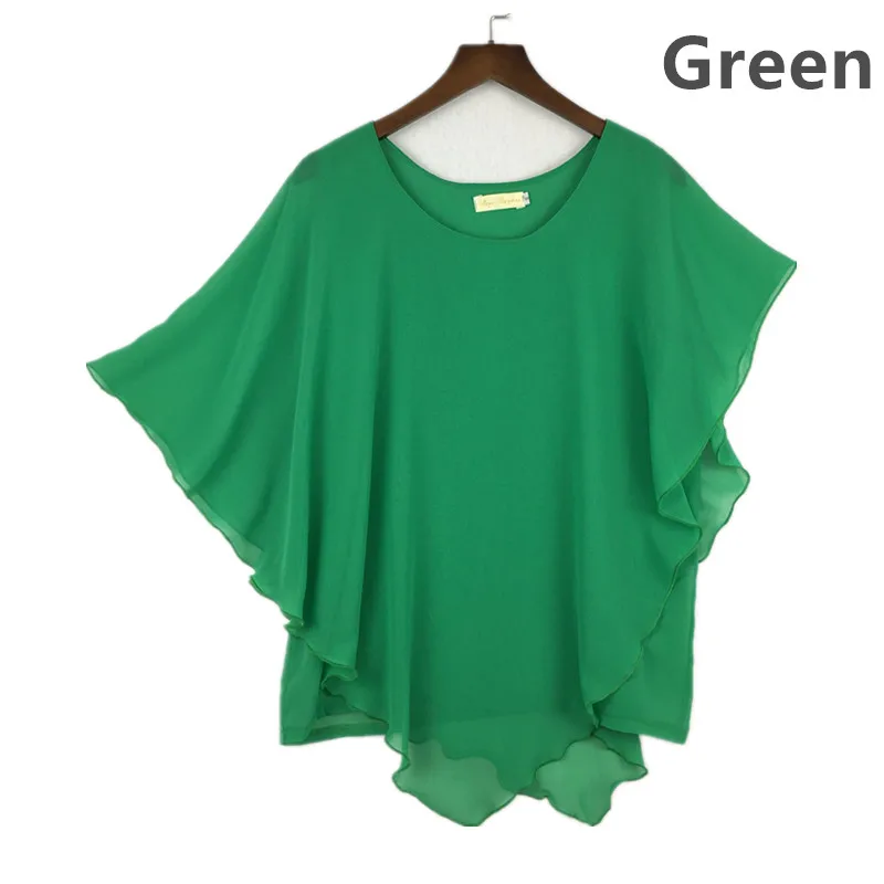 Женская шифоновая блузка с рукавом летучая мышь|blouse top|blouse xxxlshirts thailand |