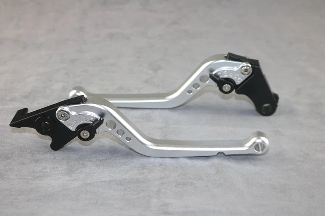 Long-Silvery Алюминиевый CNC регулируемый тормозной рычаг сцепления мотоцикла для HONDA CBR1000RR/FIREBLADE/SP-18 - Цвет: Long-Silvery