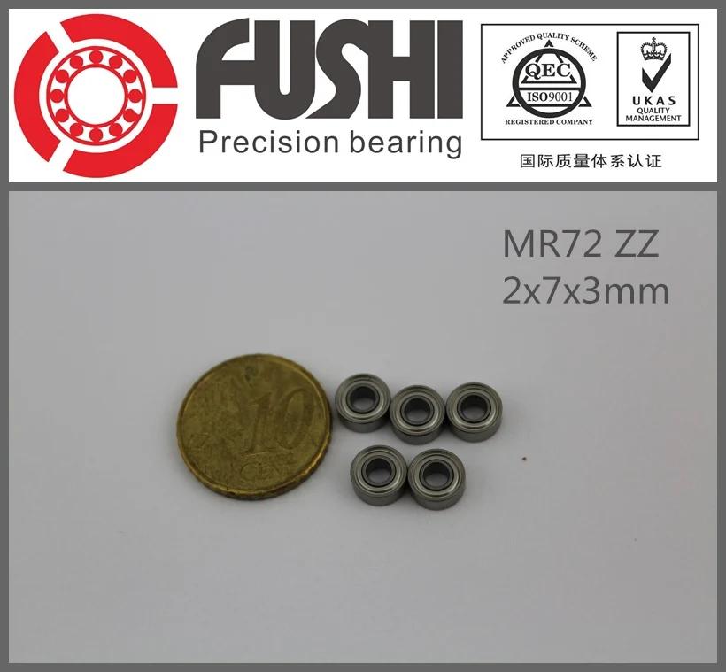 MR72ZZ подшипники ABEC-1 (50 шт.) 2X7X3 мм миниатюрные MR72 zz шариковые WML2007 ZZX | Обустройство
