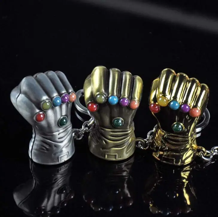 Танос Мстители Бесконечность война Gauntlet брелок металлический кулон|Игровые