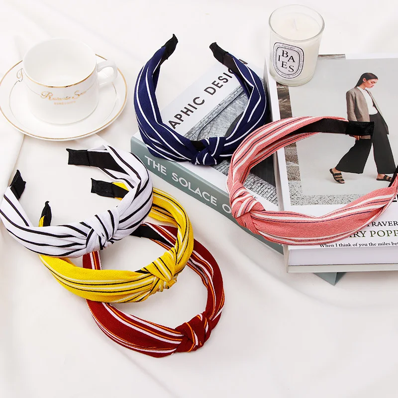 

Hot Selling Headband Top Knot Hairband Turban Fashion Hair Bezel Hair Hoop For Women Girls printing Headdress Hair Accessories