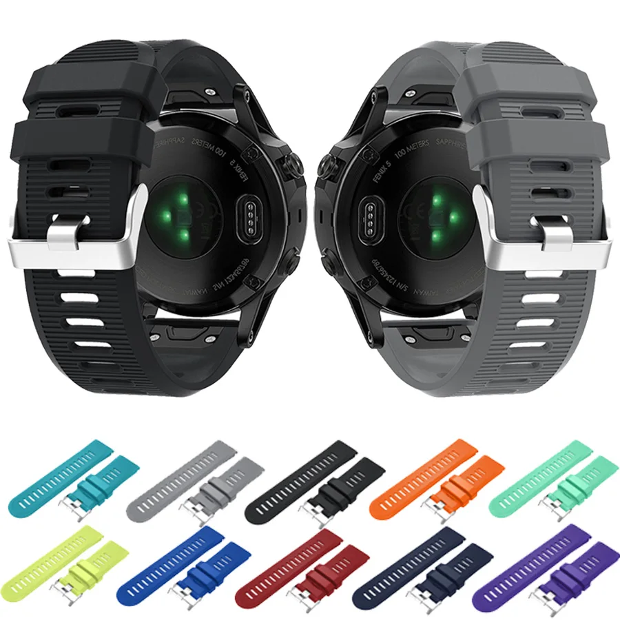 Силиконовый ремешок для наручных часов Garmin Fenix 3/3 HR/3 Sapphire Smart Watch Quick Release наручный 26