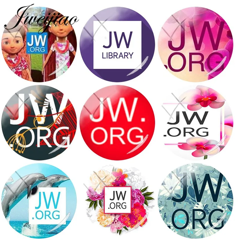 JWEIJIAO 5 шт./лот JW.ORG изображения иовских свидетелей сделай сам стеклянный кабошон