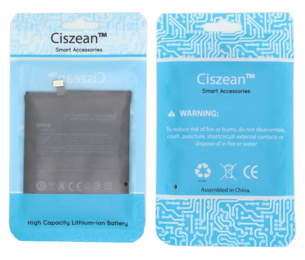 Ciszean 3 шт. 85 В 4000 мАч 15.4Wh BM48 BM 48 Замена для батареи Xiaomi Mi Note 2|battery for|xiaomi 4000mah4000mah battery |