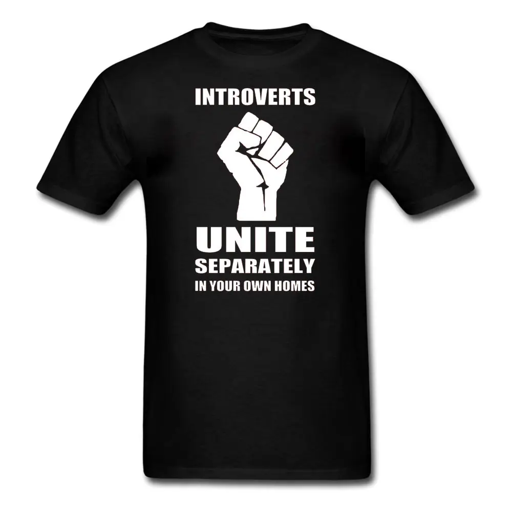 INTROVERTS UNITE (In Your Own Home) забавная Новинка Мужская футболка Подарок Идея крутая